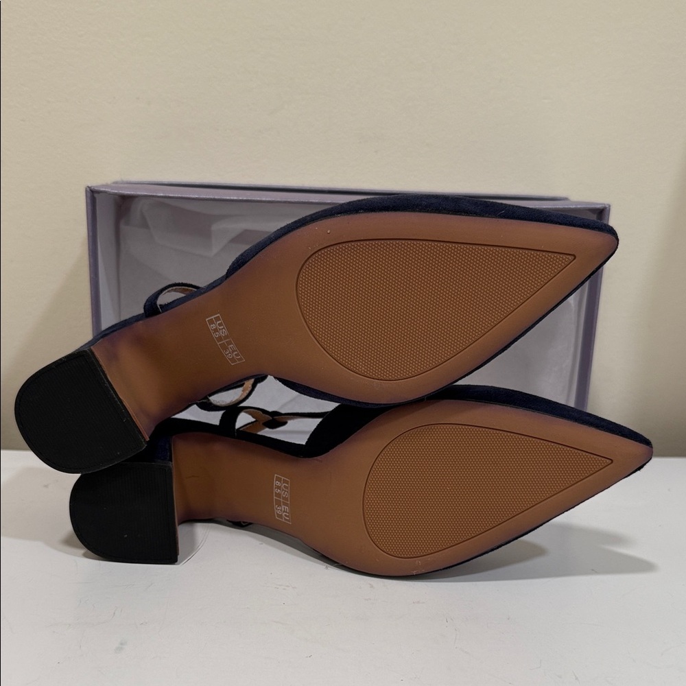 NEW - Roserwish Navy Slingback 2.5” Heels for Women ( sz 8.5) - Picture 7 of 7